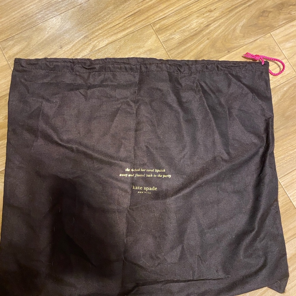 Kate Spade Brown Dust Bag with Gold Text - Picture 5 of 5